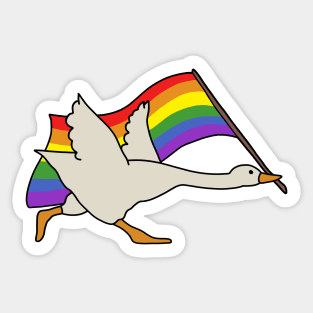 LGBT Goose Sticker